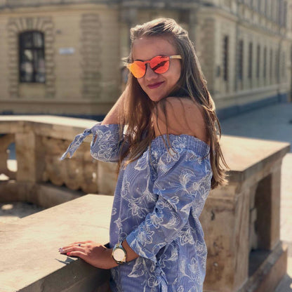 fa napszemüveg, fa keret, divatos napszemüveg