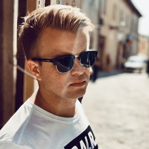 Fa napszemüveg - The ClubMaster silver