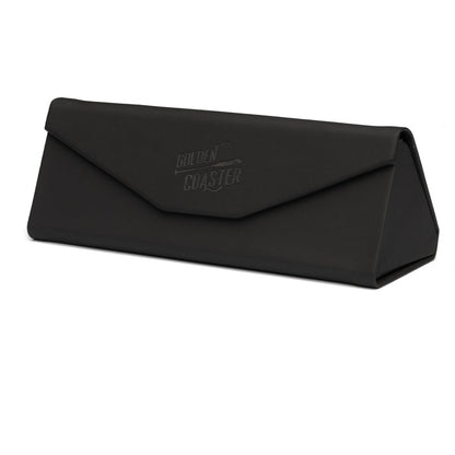 fekete szemüvegtok, összehajtható