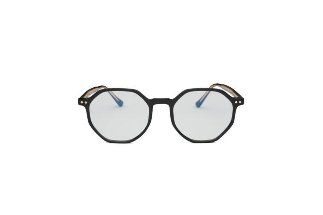 kékfényszűrős szemüveg, uniszex, fekete színű keret, kékfényszűrő, gyémántforma